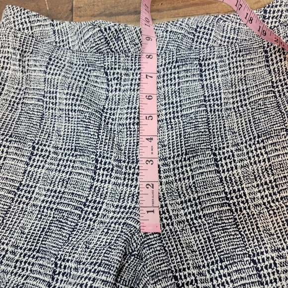 38 Escada Work Pants Blue White Patterned - Picture 5 of 8
